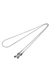 POPETPOP Chaînes De Lunettes Pour Femmes Sangle De Lunettes En Acier Inoxydable Porte-Lunettes Pour Les Yeux Noirs Autour Du 