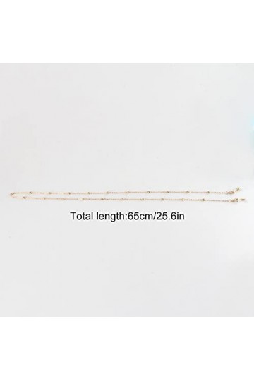 Zeayebsr Chaîne Lunettes Femmes, chaîne de lunettes et porte-masque, cordons à lunettes avec chaînette en métal,Cordon Lunett