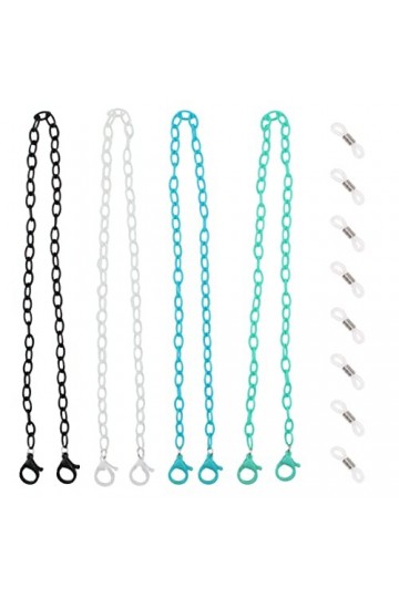 4 Pièces Cordon Lunettes Lunettes Chaîne Lanière Chaîne de Masque Chaîne pour Lunettes Cordon Lunettes