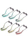 Hifot 6 pièces Cordon Lunettes Sangle Enfant, Néoprène Chaînes et Cordons à Lunettes Flottante Lanières de Lunette spour Lune