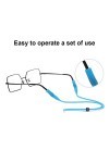 Clyhon 5PCS Cordon Lunettes Sports Homme Femme, Lunettes Flottant Réglables Longe Cordon, Sangle Lunette Sûreté Antidérapant 