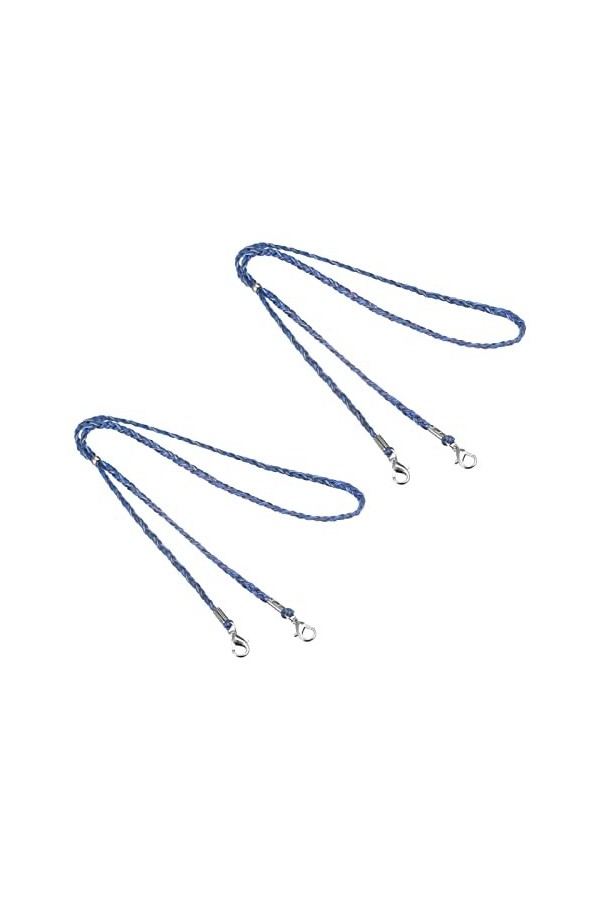 sourcing map Lunettes Support Sangle Cordon, 2Pcs 12" Lunettes Soleil Ficelle Sangle Autour Cou Lunettes Chaîne Chapeau Sangl