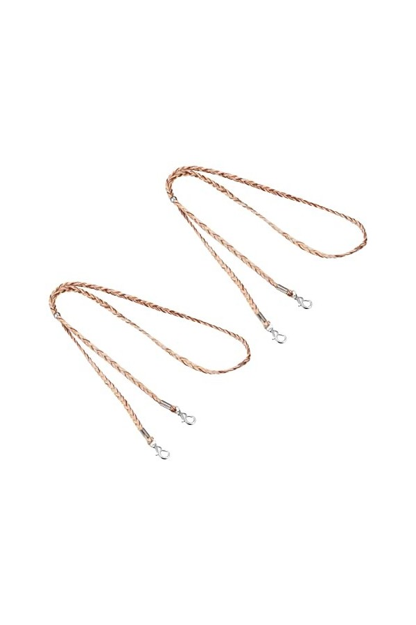 sourcing map Lunettes Support Sangle Cordon, 2Pcs 12" Lunettes Soleil Ficelle Sangle Autour Cou Lunettes Chaîne Chapeau Sangl