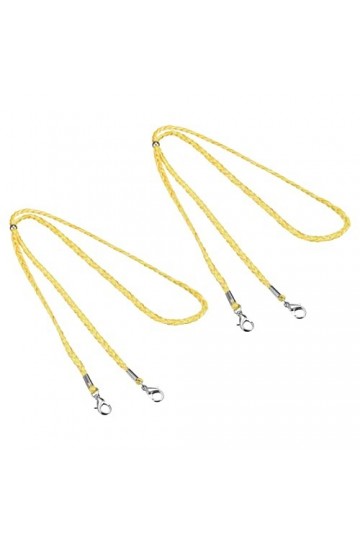 sourcing map Lunettes Support Sangle Cordon, 2Pcs 12" Lunettes Soleil Ficelle Sangle Autour Cou Lunettes Chaîne Chapeau Sangl