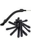 NATEE 20 pcs Monture de Lunettes de Protection, anti-dérapante en Silicone, Crochets Boucles doreilles Flexible et Confortab