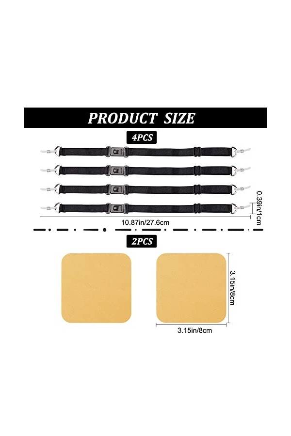 GORGECRAFT 4 PCS Réglable Sangle de Lunettes Lunettes de Retenue Lunettes Sangle Titulaire Lunettes de Soleil String Chaîne L
