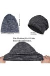 2 Pack Thin Été Cap Skullcap, Bonnet Homme Femme Léger Fin Slouch Jersey Beanie Hat, hip-hop style Bonnet souple pour homme e