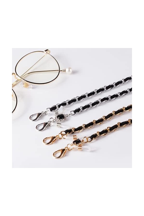 PINGHE Lunettes Chaînes-Lunettes Courroie de Support pour Lunettes De Soleil/Lunettes-Lunettes de Lecture Lunettes Chaîne Cor