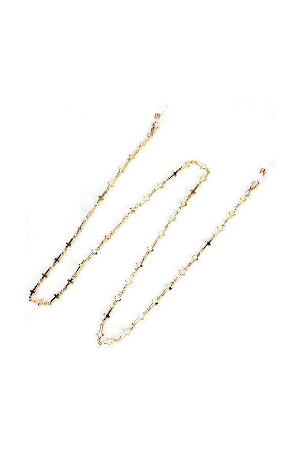 Chaîne de cordon de lunettes pour femmes,chaîne de lunettes élégante, chaîne de porte-lunettes en alliage antidérapant avec d