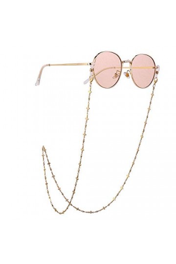 Chaîne de cordon de lunettes pour femmes,chaîne de lunettes élégante, chaîne de porte-lunettes en alliage antidérapant avec d