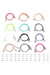 JewelryWe 12Pcs Chaîne Lunettes Réglable Hommes Femmes - Chaîne de Lunettes Étanche Élastique Lanière de Masque Longueur Régl