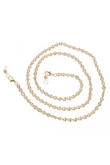 VALICLUD Treteaux Metal Necklace Metal Lunettes ?ne Titulaire ?ne Perle Perlée De Lunettes Couverture Lanière Sangles Cordons