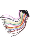 Xiang Ru 12PCS Unisexe Cordons à Lunettes pour Sports Activités Extérieur Couleur Aléatoire D