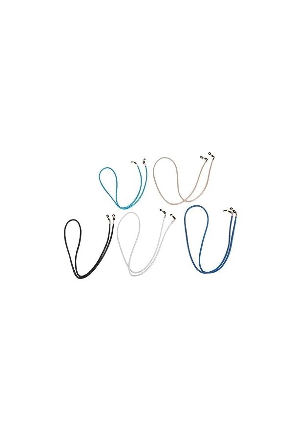 CLSSLVVBN Corde de support de sangle de lunettes élégante, 5 pièces, pour le sport, Type B 5 pièces