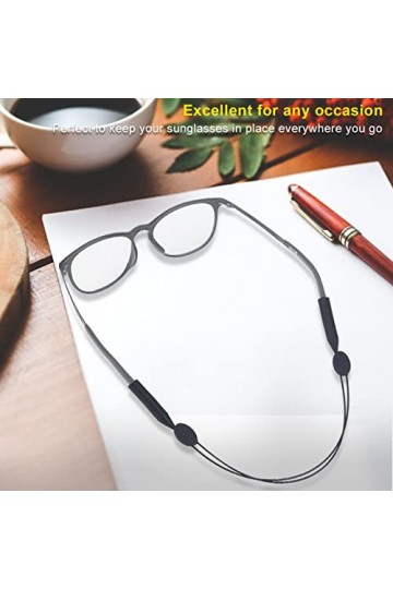 SUNGOOYUE Support de Ficelle pour Lunettes, Sangle de Sport pour Lunettes, Sangle de Lunettes de Sport Antidérapante, Cordon 