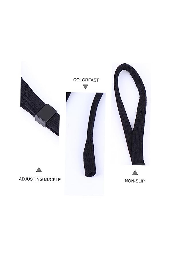 Angoily 2 Pièces Lunettes Corde Réglable Lunettes De Soleil De Sport Lunettes De Sport Lunettes De Soleil De Course Sangle De