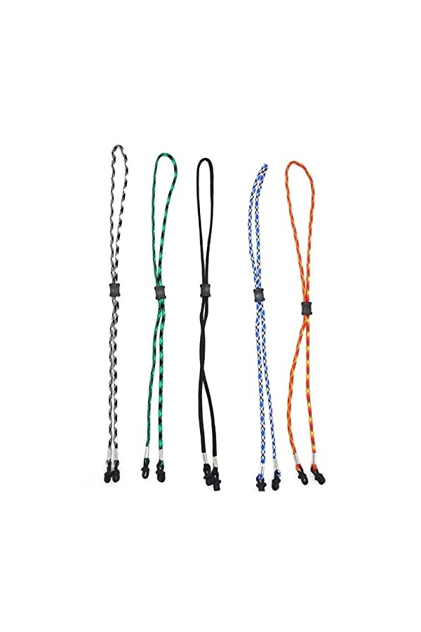 PAIDAXING Lanière de lunettes de sport réglable multicolore pour femme - Élasticité antidérapante - Accessoire de sport pour 