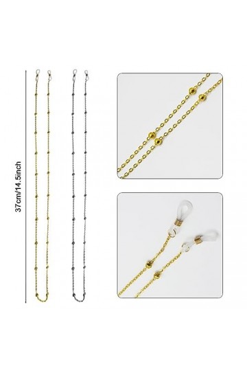 GAOHAN Chaînes de lunettes, chaînes de lunettes de soleil, cordons de lunettes, cordon de lunettes, chaîne pour lunettes, cor