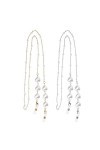 Be In Your Mind Lot de 2 chaînes de lunettes en forme de cœur avec perles pour masque de soleil - Cordon de retenue pour lune