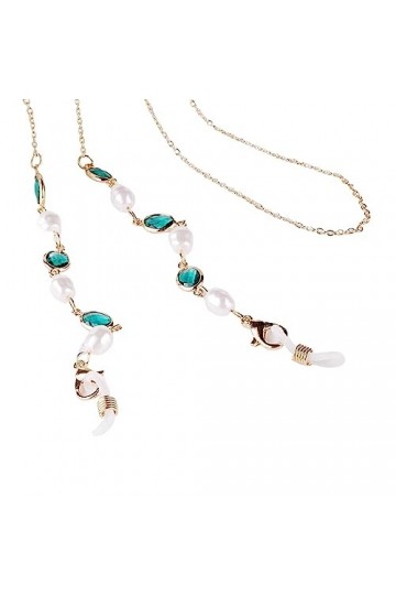 vreplrse Chaîne Lunettes Perle De Verre Perle Léger Durable Simple Pendentif Suspendu Luxueux Bijoux Hommes Femmes Enfants, V