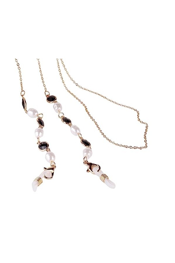 vreplrse Chaîne Lunettes Perle De Verre Perle Léger Durable Simple Pendentif Suspendu Luxueux Bijoux Hommes Femmes Enfants, V