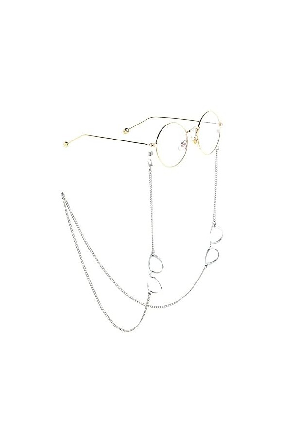 Sangle de lunettes Alliage Lunettes de soleil Chaîne Cordon Lunettes de soleil longues Cordon Sangle de cou Retenue de lunett