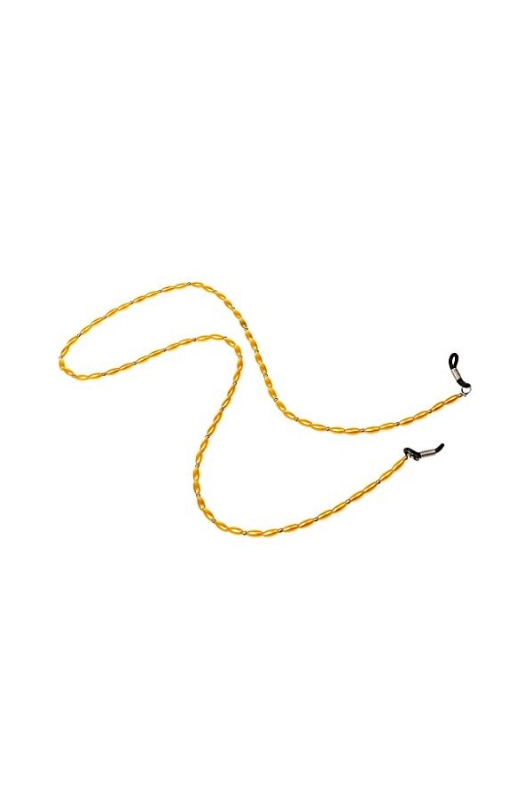 Chaînes de Perles en Verre Cordons à Lunettes Lanière de Cou Longe Bracelet Porte Lunettes Sécurité+Boucles Silicone - Or, Ta