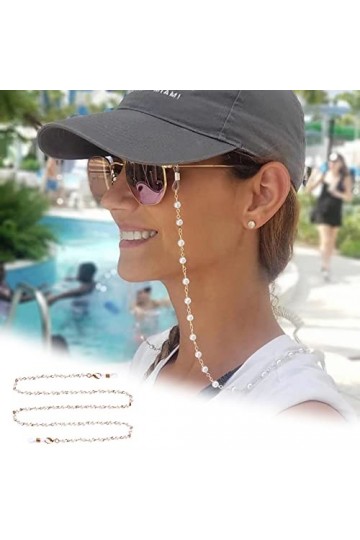 QWASZX Chaîne de lunettes pour enfant - Accessoire de lunettes - Chaîne de masque - Corde de lunettes - Cordon de lunettes - 