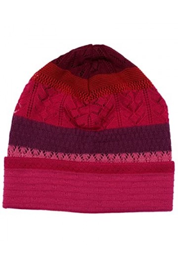 Invero, Bonnet en laine mérinos Mucke, 100 % laine, Rose, Kopfumfang: 54-58 flexibel , Länge 34 cm, umgeschlagen 27 cm