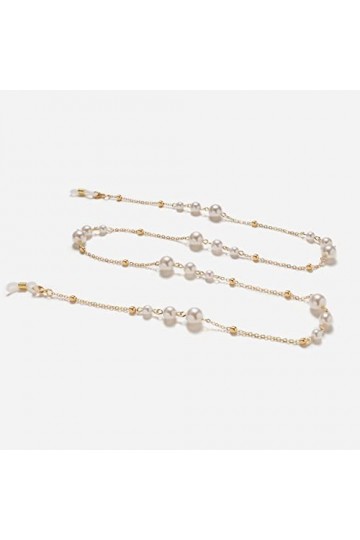 XTYPE Chaînes à lunettes pour femmes perle vintage support de lunettes élégant support de lunettes chaîne de lunettes couleu