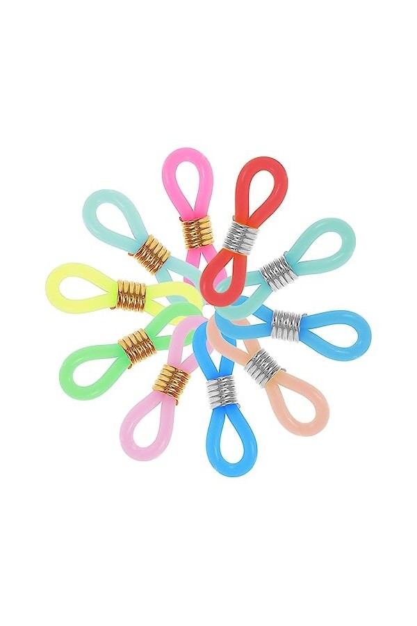 Healvian 40Pcs Lunettes De Soleil De Sport Lunettes De Sport Accessoires De Sport Support De Chaîne En Métal Extrémités De Lu