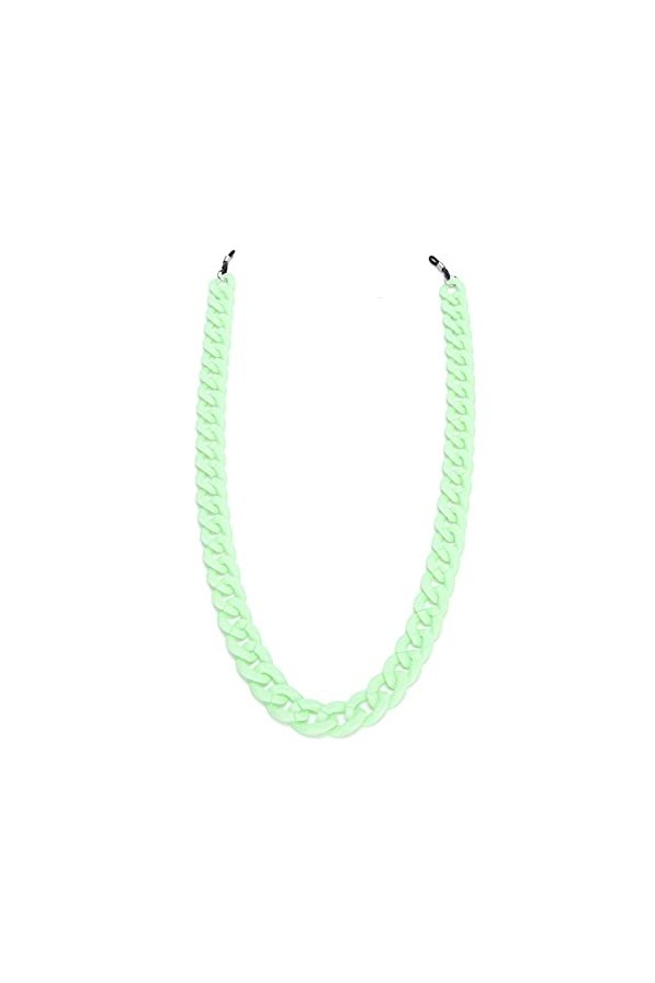 Chaîne de Lunettes Acrylique Anti-dérapant Lunettes de Lecture Porte-lunettes Lanière avec Joint élastique en Silicone pour H