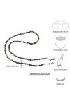 WLLHYF Chaînes de lunettes pour femmes - Accessoires pour lunettes autour du cou - Sangle de lunettes pour masque et lunettes