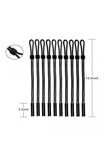 NEPAK 10 Pcs Attaches Lunettes,Extrémités du Cordon à Lunettes de Soleil Réglable sur Cou pour Sport et Activité de Plein Air