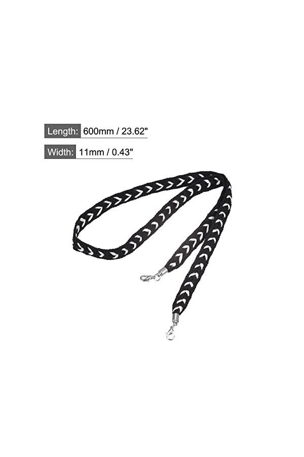 sourcing map Lunettes Support Sangles Cordon, 2Pcs 24" Lunettes Soleil Ficelle Sangle Autour Cou Lunettes Chaîne Chapeau Sang