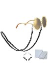 VPbao Femme Homme Cordon à Lunette Chaîne pour Lunettes/Lunettes de soleil/Lunettes de Lecture avec 4Pcs Fermoir Silicone+ 2P