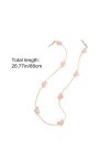 Chaîne à lunettes tendance avec perles pour lunettes de soleil et lunettes de lecture pour femme, rose, taille unique