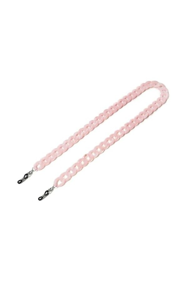 DIRKES Chaîne de lunettes de soleil en acrylique pour femmes, lunettes de lecture suspendues au cou, sangles en résine