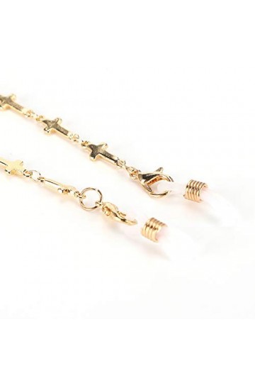 ZJchao Chaînes de Lunettes Chaîne de Lunettes en Alliage de Mode avec Décoration Rouge pour Femmes, Chaînes de Lunettes pour 