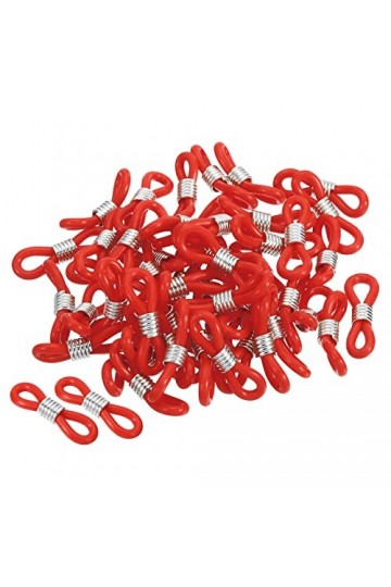 PATIKIL Lunettes Chaîne Connecteur, 50 Paquet Réglable Anti Glissante Silicone Caoutchouc Sangle Support Chaîne Terminal Bouc