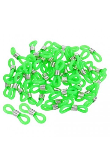 PATIKIL Lunettes Chaîne Connecteur, 50 Paquet Réglable Anti Glissante Silicone Caoutchouc Sangle Support Chaîne Terminal Bouc