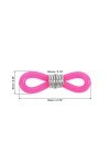 PATIKIL Lunettes Chaîne Connecteur, 50 Paquet Réglable Anti Glissante Silicone Sangle Support Chaîne Terminal Boucle pour Fem