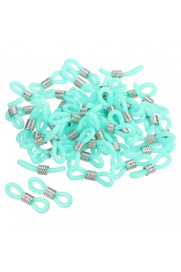 PATIKIL Lunettes Chaîne Connecteur, 50 Paquet Réglable Anti Glissante Silicone Caoutchouc Sangle Support Chaîne Terminal Bouc