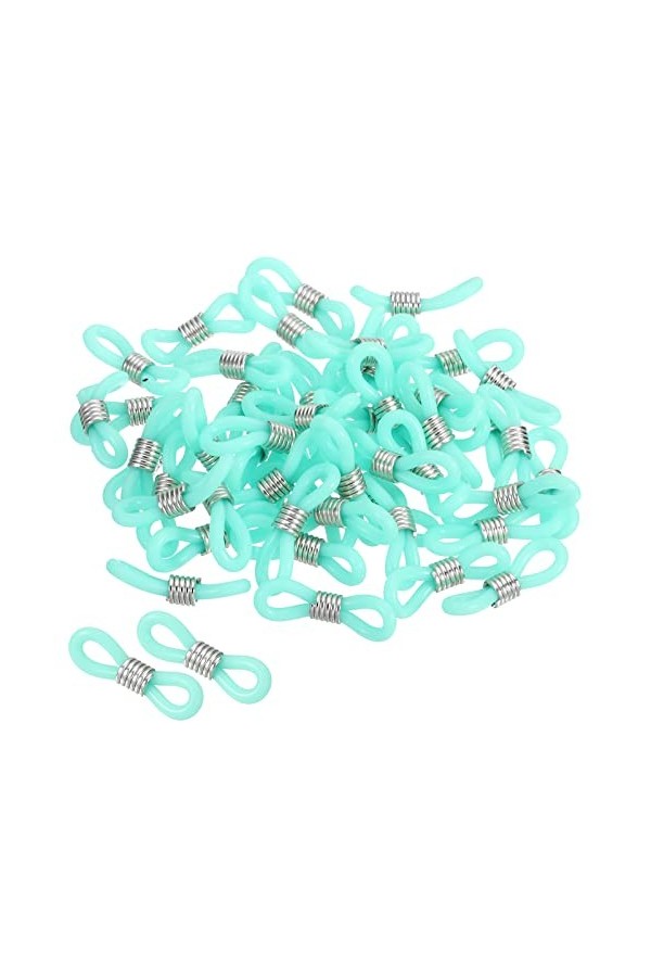 PATIKIL Lunettes Chaîne Connecteur, 50 Paquet Réglable Anti Glissante Silicone Caoutchouc Sangle Support Chaîne Terminal Bouc