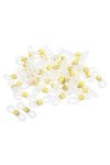 PATIKIL Lunettes Chaîne Connecteur, 50 Paquet Réglable Anti Glissante Silicone Caoutchouc Sangle Support Chaîne Terminal Bouc