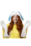 Ensemble de gants à capuche dhiver chapeau et écharpe, 3 en 1 chaud en peluche corail polaire, bonnets mignons et élégants p