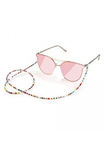 Semelle Voute Plantaire Homme 2 Pièces Chaîne De Lunettes Perlée Chaîne De Lunettes De Soleil Perle Colorée Lunettes Sangle p