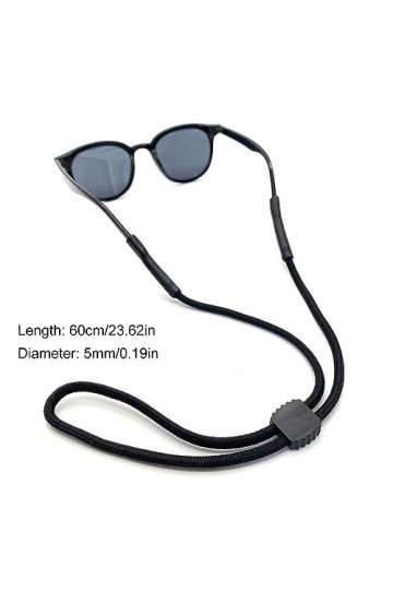 5 Pièces Sangles de Lunettes Réglables Universelles, Cordon à Lunettes de Sport, Cordon à Lunettes Elastique, Cordon à Lunett