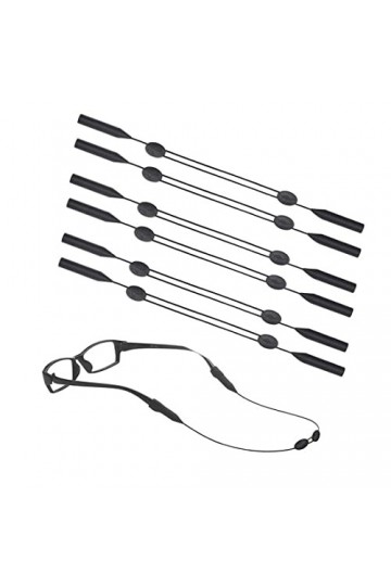 6 pièces Des sports Sangle Des lunettes de soleil Cordon Ajustable Antidérapant Lunettes Retenue Verre Corde pour Fonctionnem