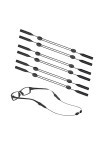 6 pièces Des sports Sangle Des lunettes de soleil Cordon Ajustable Antidérapant Lunettes Retenue Verre Corde pour Fonctionnem